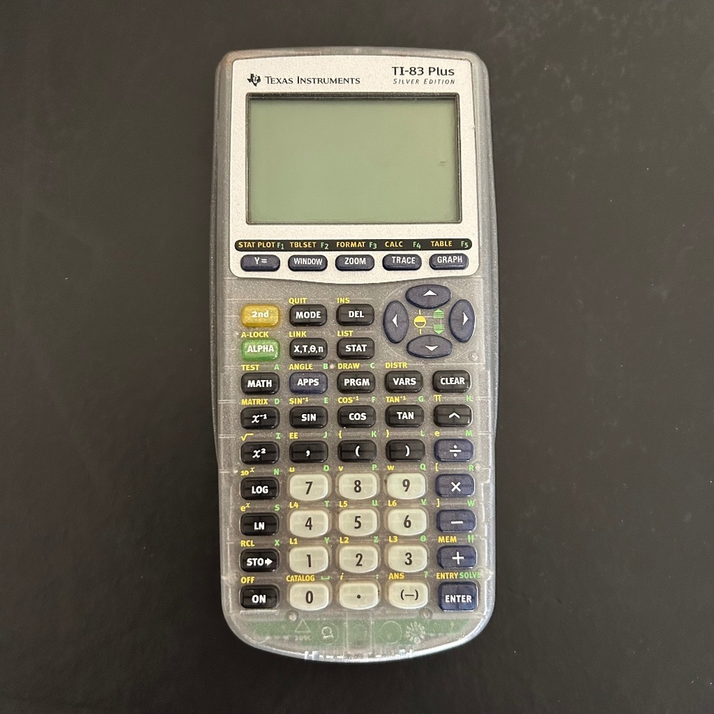 TI‑83 Plus Silver Edition Graphing Calculator – Tested & Working